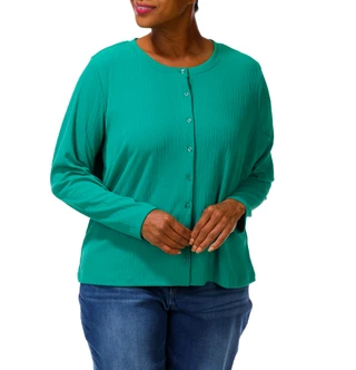 Thumbnail 2: RACHEL ROY Women's Plus Solid Button Down Top  