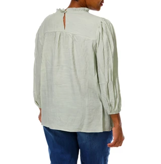Thumbnail 4: perch Women's Plus Solid Blouse 