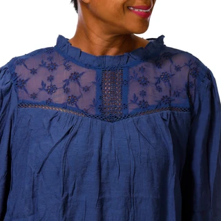 Thumbnail 2: perch Women's Plus Solid Blouse 