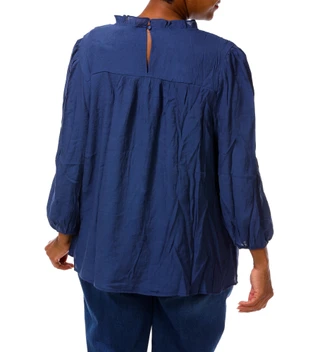 Thumbnail 4: perch Women's Plus Solid Blouse 