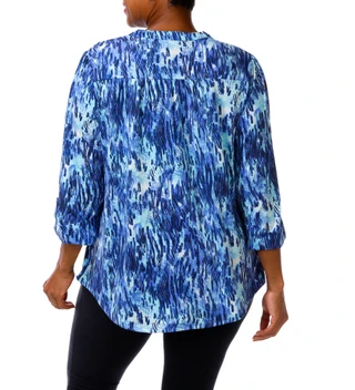 Thumbnail 3: Cocomo Women's Plus Quarter Button Top  