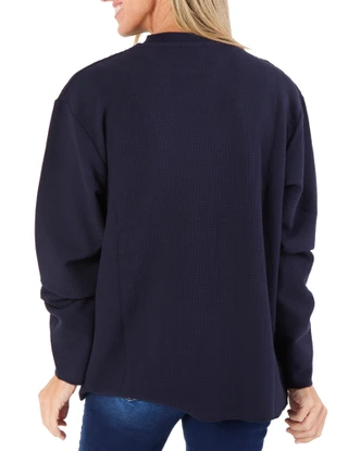 Thumbnail 2: Krost  Women's Long Sleeve Waffle Knit Tee 