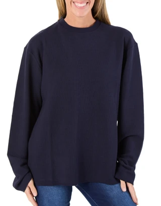 Thumbnail 1: Krost  Women's Long Sleeve Waffle Knit Tee 
