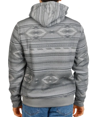 Thumbnail 2: FRYE Men's Aztec Print 2 Pocket Hooded Sweatshirt 