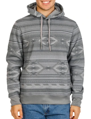 Thumbnail 1: FRYE Men's Aztec Print 2 Pocket Hooded Sweatshirt 