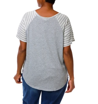 Thumbnail 2: Exclusive One Women's Plus Butterfly Graphic Top  