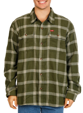 Thumbnail 1: Wrangler Men's Button Down 4 Pocket Flannel Shirt 