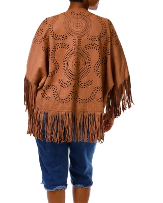 Thumbnail 2: LIV LOS ANGELES Women's Plus Eyelet Fringe Vest  