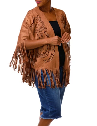 Thumbnail 3: LIV LOS ANGELES Women's Plus Eyelet Fringe Vest  