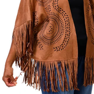 Thumbnail 4: LIV LOS ANGELES Women's Plus Eyelet Fringe Vest  