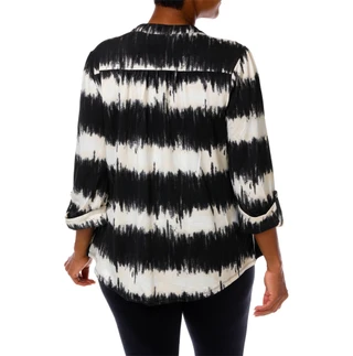 Thumbnail 2: Cocomo Women's Plus Quarter Button Top  