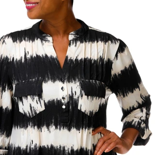 Thumbnail 3: Cocomo Women's Plus Quarter Button Top  