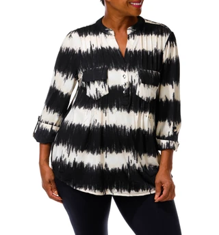 Thumbnail 1: Cocomo Women's Plus Quarter Button Top  
