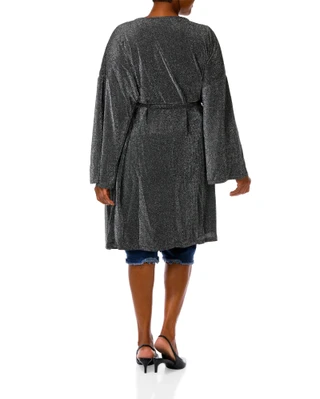 Thumbnail 3: Hayden Women's Plus  Glitter Wrap Dress  