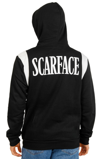 Thumbnail 2: Universal Men's Zippered 2 Pocket Hooded Scarface Sweatshirt Jacket 