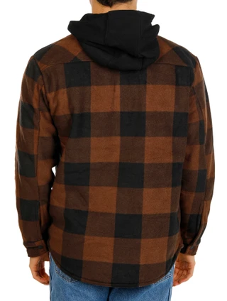 Thumbnail 3: Matix Men's Sherpa Lined 2 Pocket Snap Down Hooded Jacket 