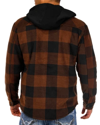 Thumbnail 4: Matix Men's Sherpa Lined 2 Pocket Snap Down Hooded Jacket 