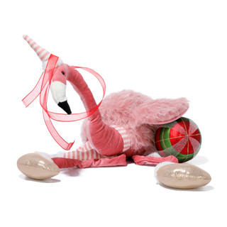 Thumbnail 3: Magical Season Flamingo Santa Hat Decorative Figurine 