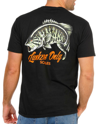 Thumbnail 2: SCALES Men's Short Sleeve Lunkers Only Crew Neck Tee 