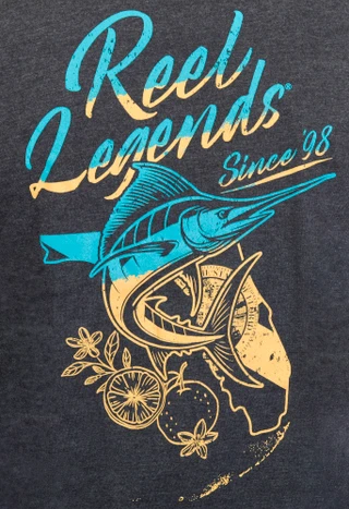 Thumbnail 3: REEL LEGENDS Men's Short Sleeve Graphic Crew Neck Tee 