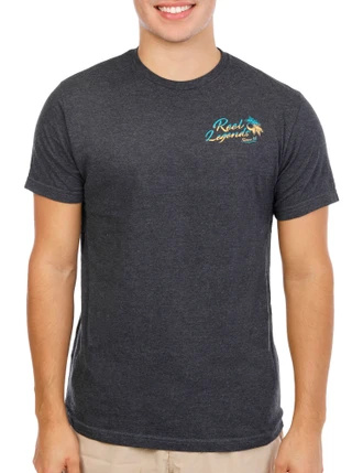 Thumbnail 5: REEL LEGENDS Men's Short Sleeve Graphic Crew Neck Tee 
