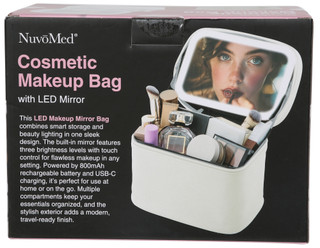 Thumbnail 2: NuvoMed Cosmetic Makeup Bag with LED Mirror 