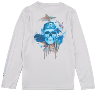 Thumbnail 2: Guy Harvey Boy's Long Sleeve Graphic Performance Tee 