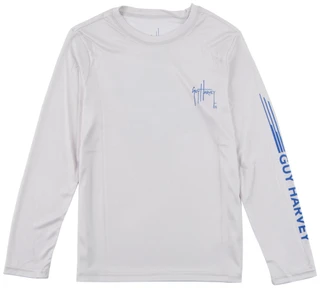 Thumbnail 1: Guy Harvey Boy's Long Sleeve Graphic Performance Tee 