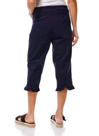 Thumbnail 2: Coral Bay Petite Solid Ruffle Hem Capris 