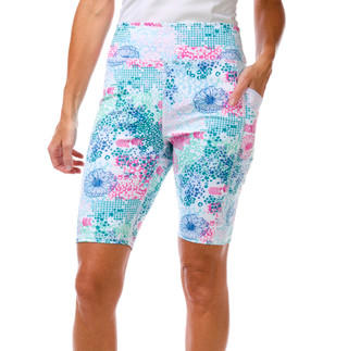 Thumbnail 1: Brisas Women's Active Printed Pull On Bike Shorts 