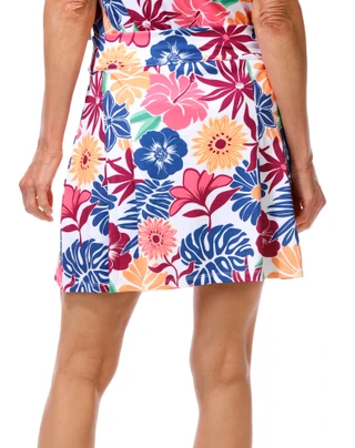 Thumbnail 4: Lillie Green Women's Double Pleated Floral Skort 