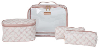 Thumbnail 1: NINE WEST 4 Pc Travel Cosmetic Bag Set 