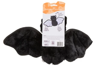 Thumbnail 2: Multipet Halloween Edition Plush Bat Dog Toy with Crinkle & Squeaker 