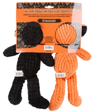 Thumbnail 2: Bow Wow Pet 2 Pk Halloween Pixel Pups Dog Toys with Squeakers 