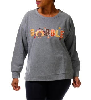Thumbnail 2: Chenault Women's Plus Fall Gobble Sweatshirt  