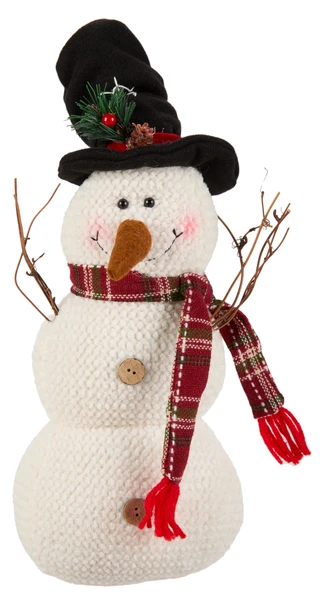 Thumbnail 1: Magical Season 14 in Christmas Tradition Snowman with Hat & Scarf Decor 