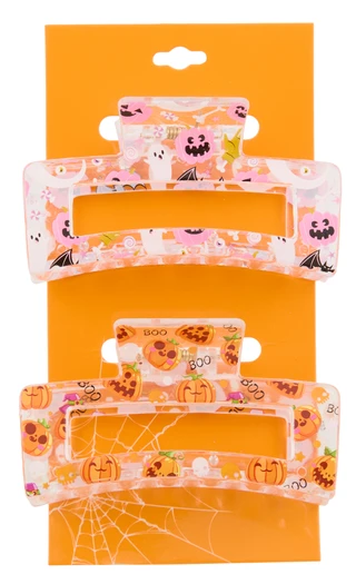 Thumbnail 1: 2 Pk Halloween Themed Claw Hair Clips 