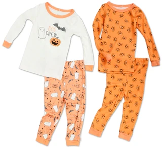Thumbnail 1: Goodnight Llama Baby Boy 2 Pk Halloween Boo Crew Pajama Pants Sets 