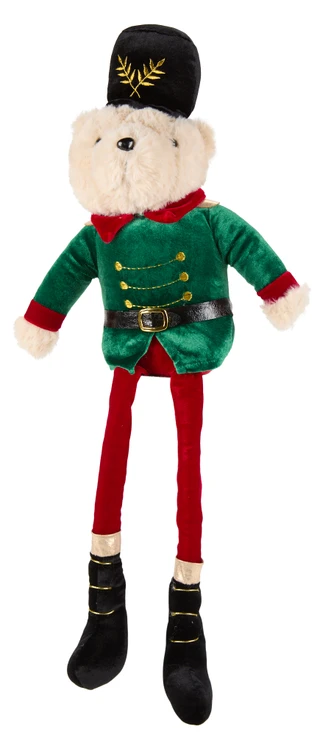 Thumbnail 1: Magical Season 27 in Christmas Velvet Clad Teddy Bear Decor 