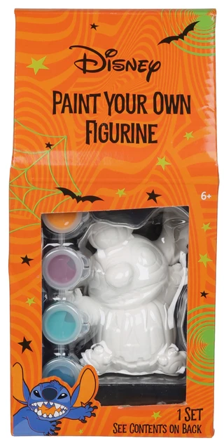 Thumbnail 1: Disney 6 Pc Halloween Paint Your Own Stitch Figurine Paint Set 