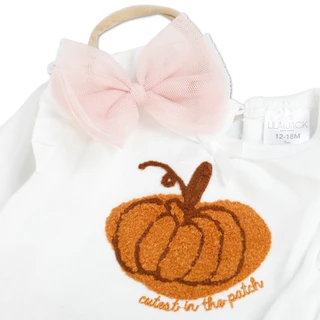 Thumbnail 2: Lila & Jack Baby Girls 3 Pc Harvest Tulle Dress, Tights & Headband Set 