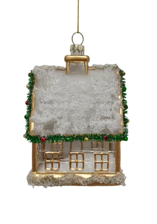 Thumbnail 2: Magical Season Clear Glass Snow Ornament 