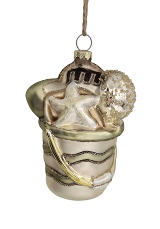 Thumbnail 1: Magical Season Glass Beach Pail Ornament 
