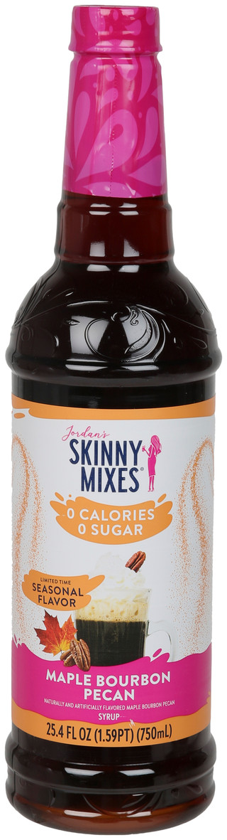 Thumbnail 1: Jordan's Skinny Mixes 25.4 oz Maple Bourbon Pecan Syrup  
