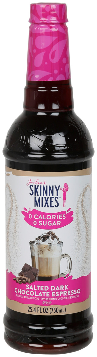 Thumbnail 1: Jordan's Skinny Mixes 25.4 oz Salted Dark Chocolate Expresso Syrup  