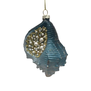 Thumbnail 1: Magical Season Glass Conch with Pearls Ornament 