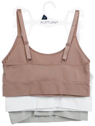 Thumbnail 2: Nautica Plus 3-Pack Seamless Lounge Bras 