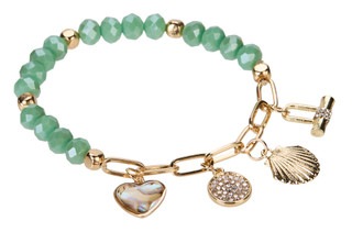 Thumbnail 2: Nautica 2-Piece Charm and Stretch Bracelet 