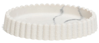 Thumbnail 1: DWELL Scallop Stone Soap Dish 