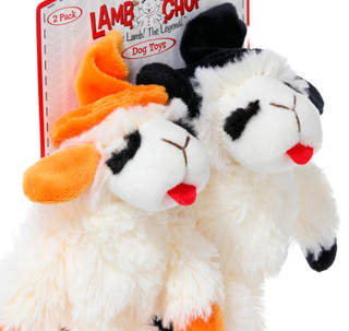 Thumbnail 2: Multipet 2 Pk Halloween Witch Lambs Dog Toys 
